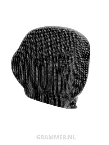 Grammer rugkussen 521 stof zwart matrix voor Primo M, Primo XM, Primo L, Primo XL, Primo Professional M, Compacto Comfort M, Compacto Basic M - MSG65, MSG75G, MSG75GL, MSG83, MSG93