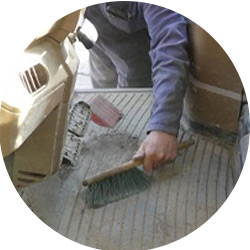 Houd de cabine schoon