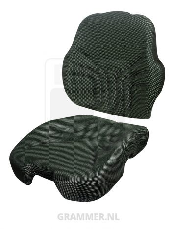 Grammer kussenset type 741 stof groen/zwart (agri) voor Maximo Dynamic