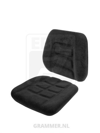 Kussenset passend voor Grammer B12 / GS12 / GS20 stof zwart