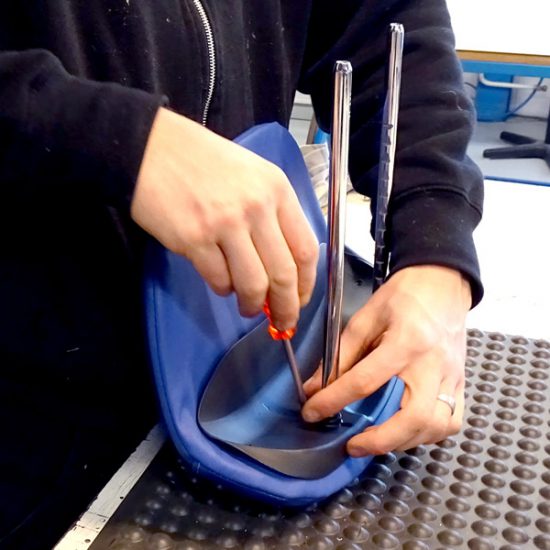 Eigen logo op Grammer stoel