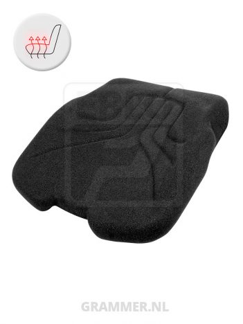 Grammer zitkussen 731 stof met verwarming zwart voor Maximo XM XXL Comfort Plus Professional Primo E Plus MSG75 MSG85 MSG95 MSG97