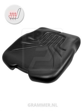 Grammer zitkussen 731 zwart pcv met verwarming voor Maximo XM XXL Comfort Plus Professional Primo EL Plus MSG75 MSG85 MSG95 MSG97