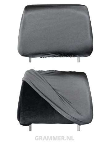 US.675300 hoofdsteunhoesje universeel grijs Geschikt voor elke Grammer hoofdsteun en andere merken